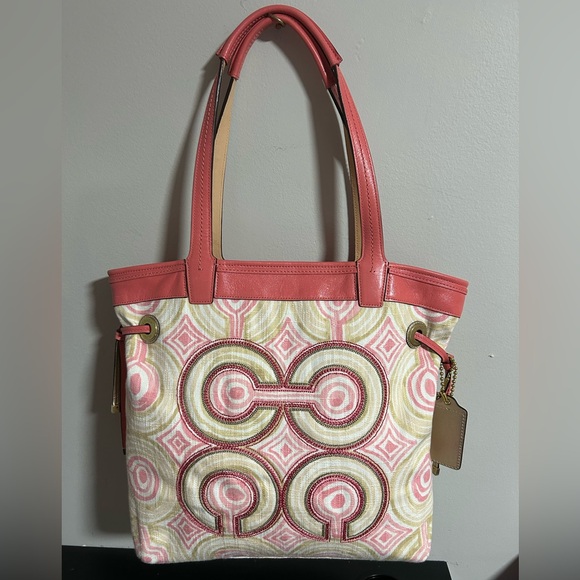 Coach Handbags - Coach Audrey Signature Op Art Tote 
In pristine Condition